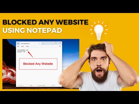 How To Blocked Website Using Notepad in Windows