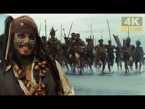 Captain Jack Sparrow Cannibal Escape BUT IN 4K💀 | Pirates Of The Caribbean