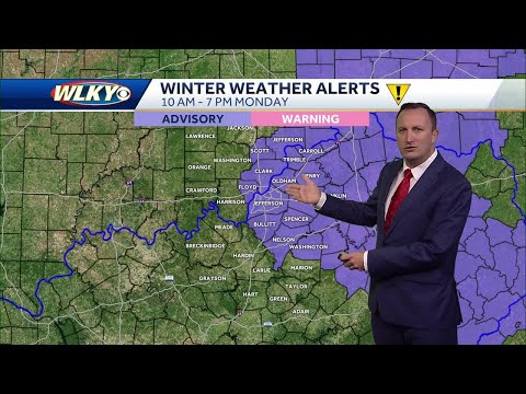 Impact weather: Scattered snow showers Monday