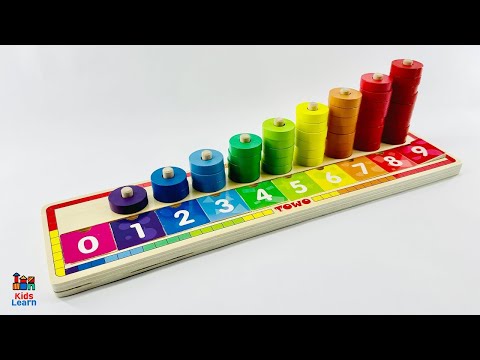 Counting &amp; Numbers for Toddlers! Best video to Learn Counting, Numbers, Colors, Shapes | Color Rings