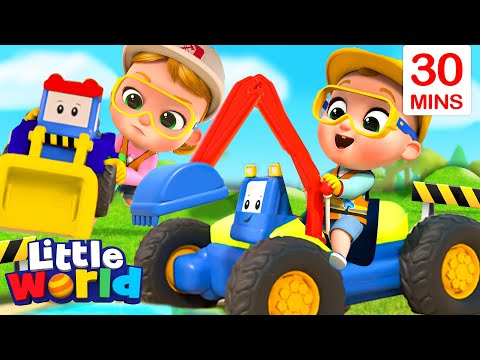 Little Babies Construction Workers Song + More Kids Songs &amp; Nursery Rhymes by Little World