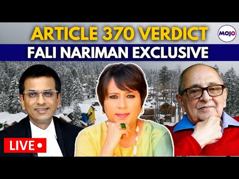 Barkha Dutt LIVE | Fali Nariman EXCLUSIVE | Article 370 Verdict | Kashmir | Supreme Court