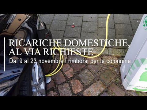 Fino al 23 novembre i rimborsi per le ricariche domestiche per i veicoli elettrici: come fare la...