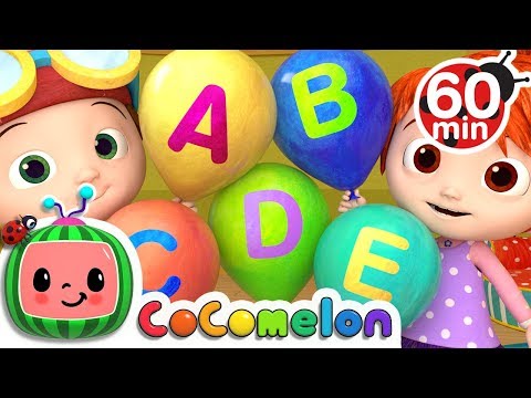 ABC Song with Balloons + More Nursery Rhymes &amp; Kids Songs - CoComelon