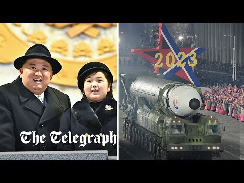 Kim Jong-un showcases missiles in military parade with daughter Kim Ju-ae at his side