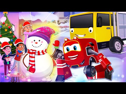 Supercar Rikki Catches the Thief Stealing the Cute Snowmen in Christmas☃️