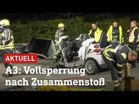 A3: Zwei Schwerverletzte bei Unfall am Flughafen | hessenschau