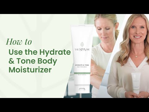 Experience Deep Hydration with The Spa Dr.'s Hydrate &amp; Tone Moisturizer