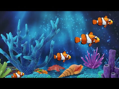 Lullabу and Calming Undersea Animation. Lullaby Aquarium . Soothing fishes. Baby Sleep Music.