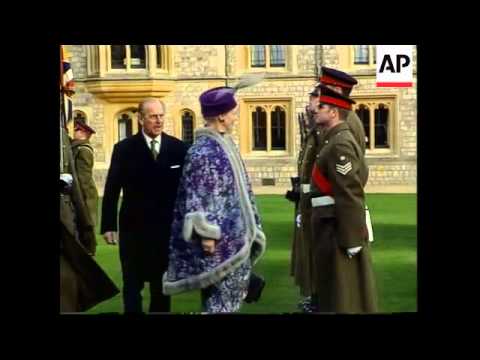 UK: WINDSOR CASTLE: DANISH QUEEN'S STATE VISIT