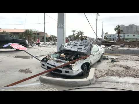 09-29-2022 Fort Myers Beach, FL  - Hurricane Ian Catastrophic Damage on Fort Myers Beach