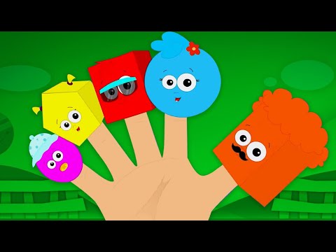 Shapes Finger Family, Learn Shapes and Preschool Song for Children