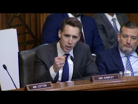 &quot;It's A Moral Question:&quot; Hawley Grills Nominee For Dodging Questions About Israel