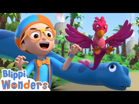 NEW! Blippi Learns About the Smallest Dinosaur! | Blippi Wonders Educational Videos for Kids