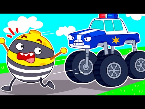 🚔 Let's Go Police Monster Truck! ✨ Rescue Team || Best Kids Cartoon by Meet Penny 🥑💖