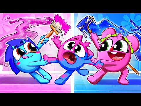 Pink vs Blue room Challenge 🩷💙| Supercut of Songs for Kids by Toonaland