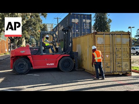 UC Berkeley clears People's Park, builds wall of shipping containers