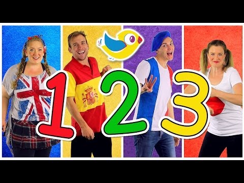 &quot;Counting to 10&quot; Song in Four Languages! Kids Learn to Count 1 to 10. Numbers Song, Kids Songs