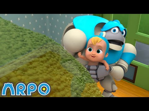 Eat Your GREENS - Beware the Bubbles!!! | Baby Daniel and ARPO The Robot | Funny Cartoons for Kids