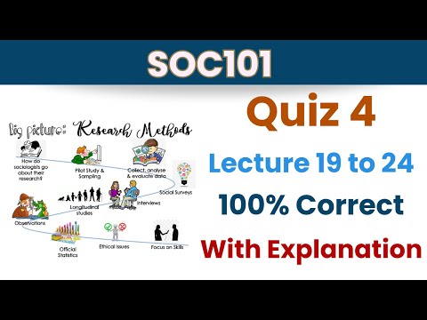 SOC101 Quiz 4 solution_2024_Lesson 19-24_100% correct_soc101 solved quiz 4