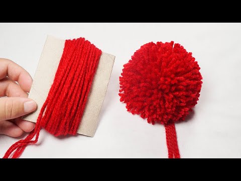 🌈How to make Wool POMPOM with Toilet Paper Cardboard😮😮