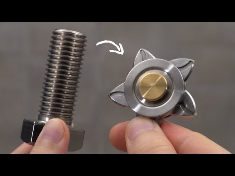 I Turn a Stainless Bolt into a Shuriken with Popping Out Blades