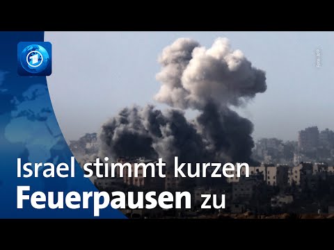 Lage im Gazastreifen: Israel stimmt kurzen Feuerpause zu