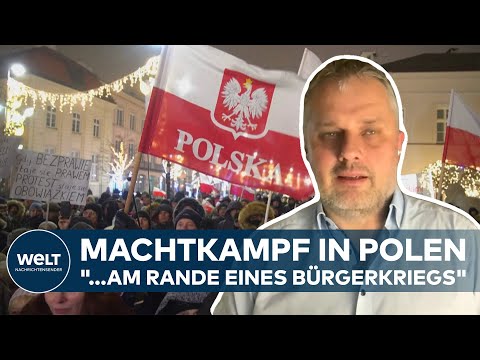 MACHTKAMF IN POLEN: Polizei verhaftet PiS-Politiker &quot;Auseinandersetzung am Rande eines B&uuml;rgerkriegs&quot;