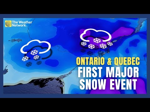 Colorado Low Brings First Major Snow Event to Ontario and Quebec