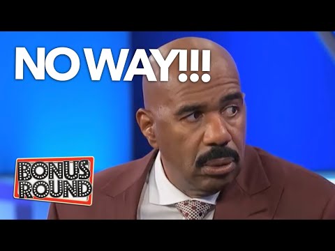 HOW ARE THESE ANSWERS ON THE BOARD?! Steve Harvey Can't Believe IT!