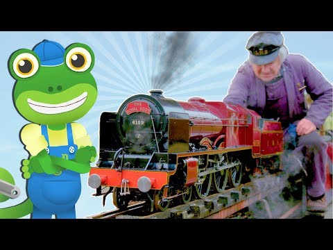 Mini TRAINS For Kids | Gecko's Real Vehicles | Trains For Children | Learning &amp; Educational Videos