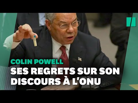 Colin Powell et son discours &agrave; l'Onu, &quot;une tache&quot; dans sa carri&egrave;re