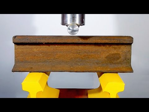 CAN A 100 TON HYDRAULIC PRESS BEND THE RAIL