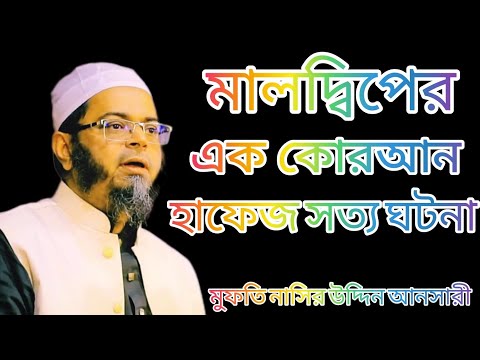 মালদ্বিপের এক কোরআন হাফেজ সত্য ঘটনা :মুফতি নাসিরউদ্দিন আনসারীMufti Nasir Uddin Ansari