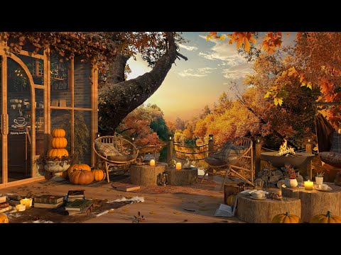 Cozy Autumn Coffee Shop with Smooth Jazz Music to Relax/Study/Work to