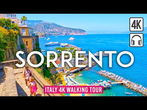 Sorrento 4K Walking Tour (Italy) - Tour with Captions &amp; Immersive Sound [4K Ultra HD/60fps]