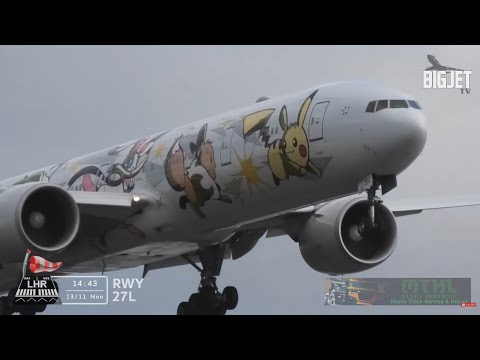 Crosswind Landings💨Storm Debi at London Heathrow Airport