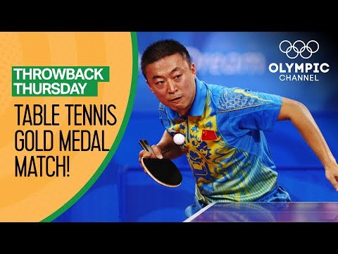 Wang Hao vs. Ma Lin - Table Tennis Condensed Gold Medal Match - Beijing 2008  | Throwback Thursday