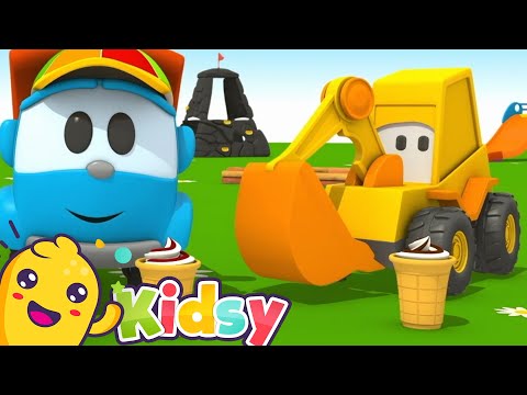 Leo the Truck and the Ice Cream Machine🍦 Kidsy Cartoons for Kids