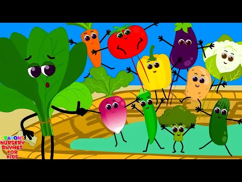 Ten Little Vegetables - Learn Vegetables with Nursery Rhyme and Kids Song