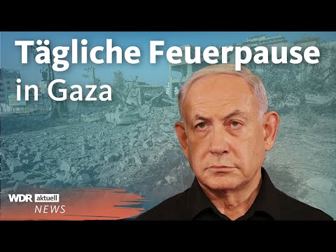 Israel hat t&amp;auml;glichen Feuerpausen in Gaza zugestimmt | WDR aktuell