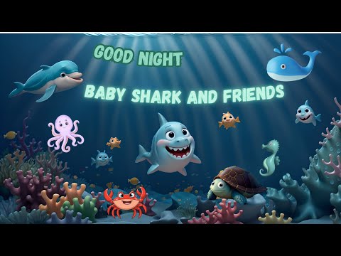 ?✨Good night, baby shark and friends | A Soothing Bedtime Story for babies, toddlers and kids?✨