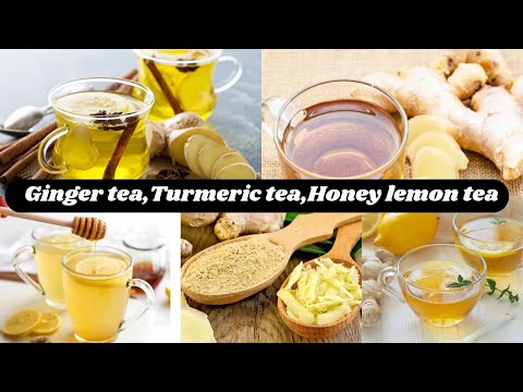 Ginger Tea,Turmeric Tea,Honey lemon Tea| Best for cold,cough &amp; Sore throat| Health with Abyla |