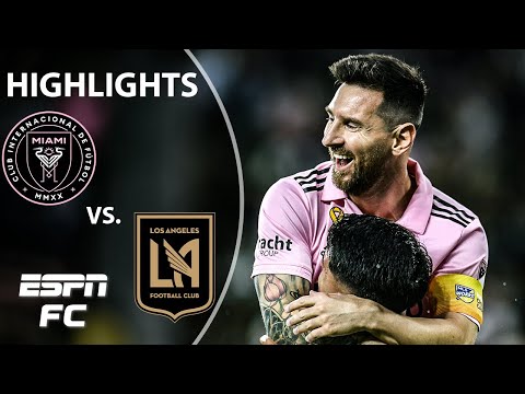 🚨 2 HUGE ASSISTS FOR MESSI 🚨 Inter Miami vs. LAFC | MLS Highlights | ESPN FC