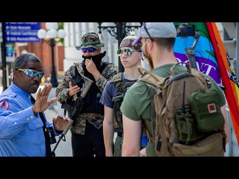 Armed group met by counter-protesters in Raleigh