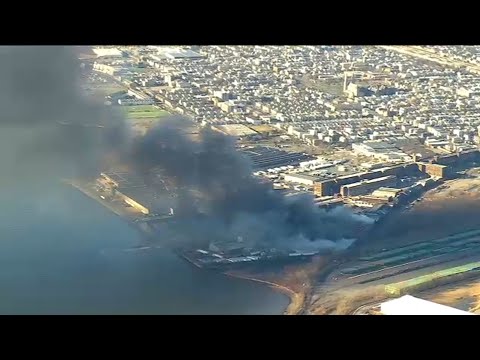 Massive fire burns at industrial complex in Elizabeth, NJ