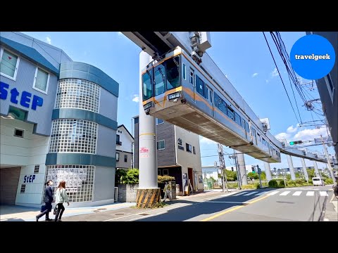 Like a Roller Coaster! Riding Japan's Scary Upside-Down Train | Shonan Monorail