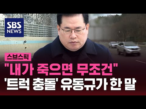 '트럭 충돌' 유동규 &quot;내가 죽으면&quot; 기자에 한 말 / SBS / 스브스픽