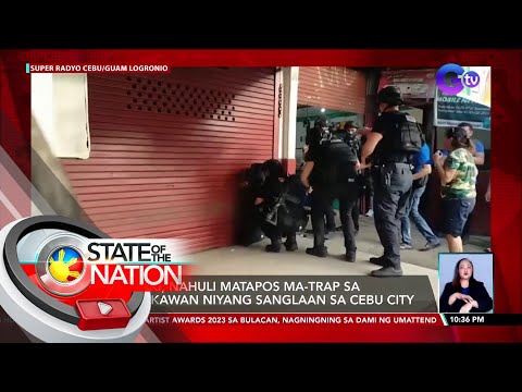 Lalaki, nahuli matapos ma-trap sa ninakawan niyang sanglaan sa Cebu City | SONA