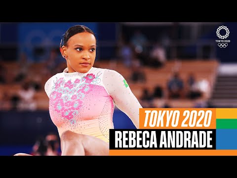 Rebeca Andrade's 🇧🇷 mesmerizing Floor Routine at Tokyo 2020!